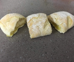 Mozzarella filled bread rolls