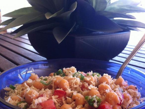 Quinoa & Shredded Chicken Salad
