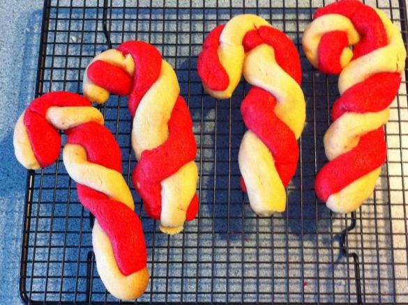 Candy cane Christmas Biscuits 