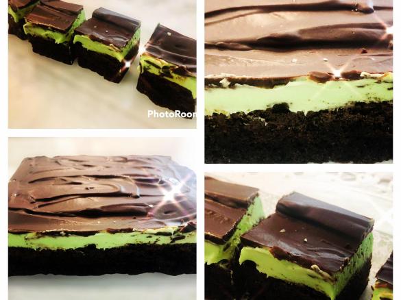 Choc-Peppermint Cheesecake Brownie