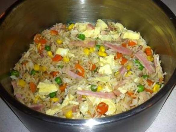 "fried" rice for two people