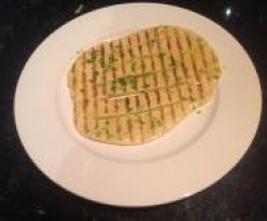 Flat bread with herb butter 