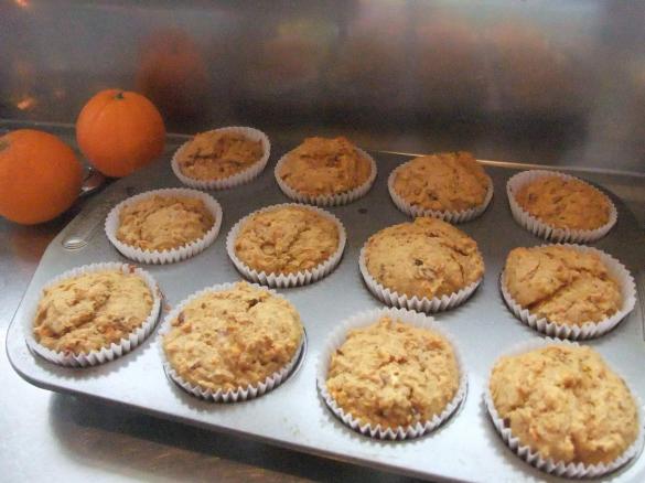 Orange, Date & Walnut Muffins