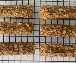 Carrot, nut and banana baked bars