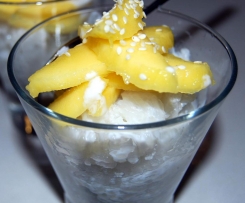 Coconut Glutinous Rice with Mango