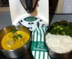 Mango Chicken with Rice and Vegetables