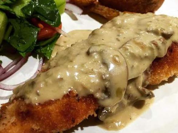 Mushroom-Diane Sauce