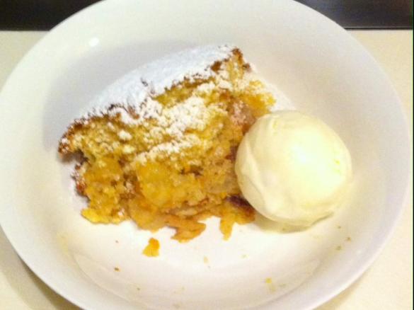 Feijoa, Apple, Orange & Ginger Sponge Pudding