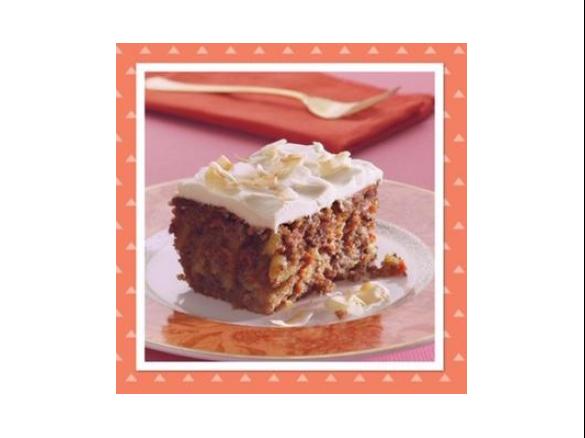 Carrot and walnut spice cake