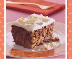 Carrot and walnut spice cake