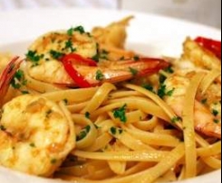 Garlic Prawn Linguine