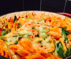 Cheesy Chicken Pasta Bake