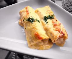 Chicken Bacon Alfredo Rollups