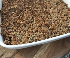 Pear and Raspberry Crumble