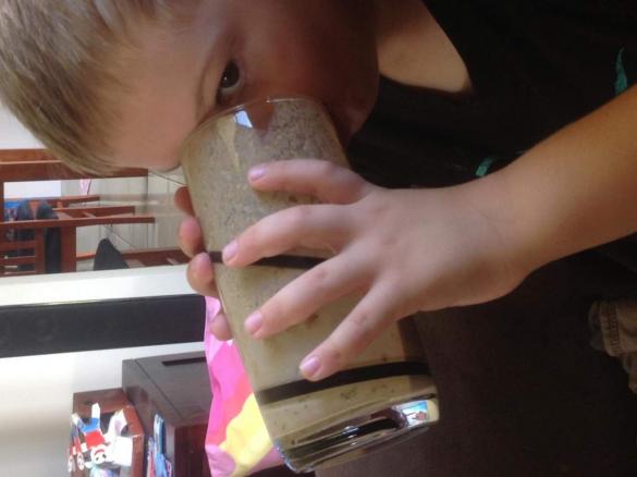 Choc banana smoothie guilt free