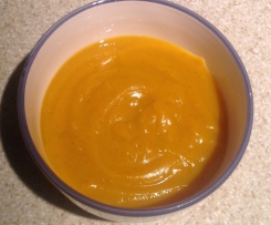 Butternut Squash Soup with Ginger and Curry
