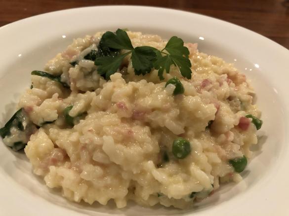 Creamy Cauliflower & Bacon Risotto
