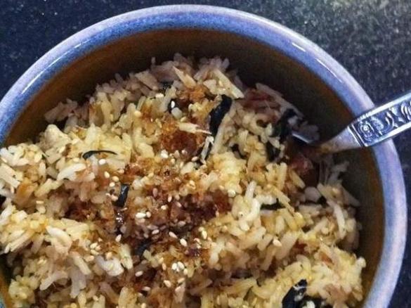 Eggy Fishy Rice ala Iz.