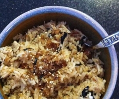 Eggy Fishy Rice ala Iz.