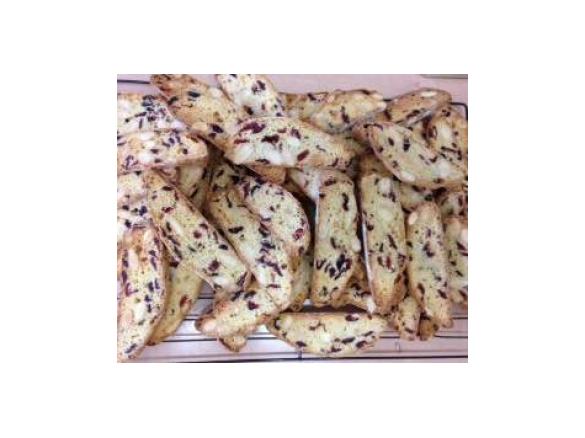 Almond and cranberry biscotti