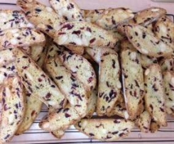 Almond and cranberry biscotti