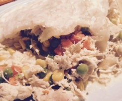 Hubby's Favourite Chicken and Veg Pie