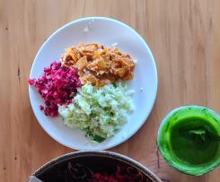 Creamy Coconut JackFruit Curry with Broccoli Rice