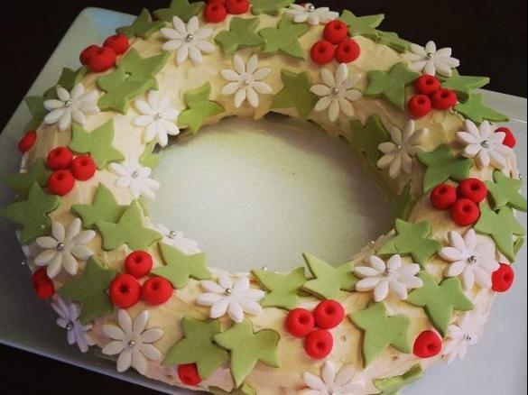 Baileys Irish Cream Chocolate Christmas wreath 