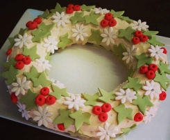 Baileys Irish Cream Chocolate Christmas wreath 