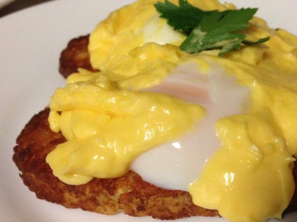 Thick hollandaise sauce