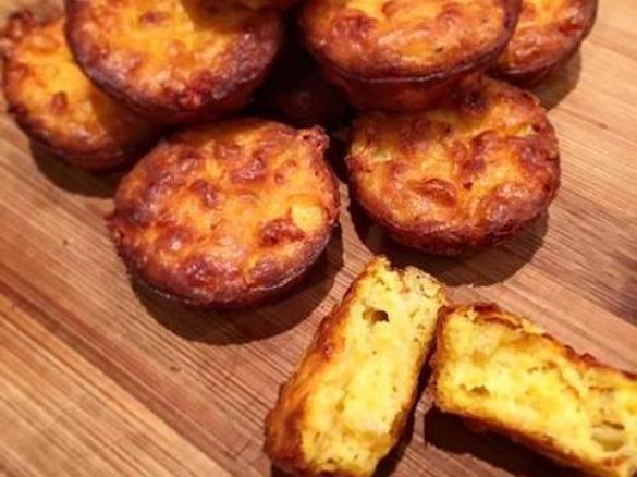 Pumpkin Zucchini Cheesy Mini Muffins