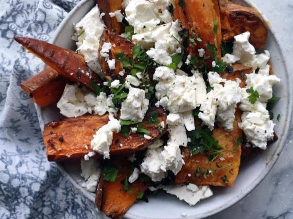 Garlic Sweet Potato Wedges