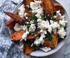 Garlic Sweet Potato Wedges