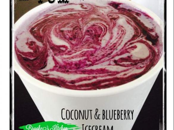 Coconut & Blueberry Icecream (Dairy Free)