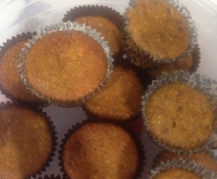 Gluten free Healthy banana & carrot muffins