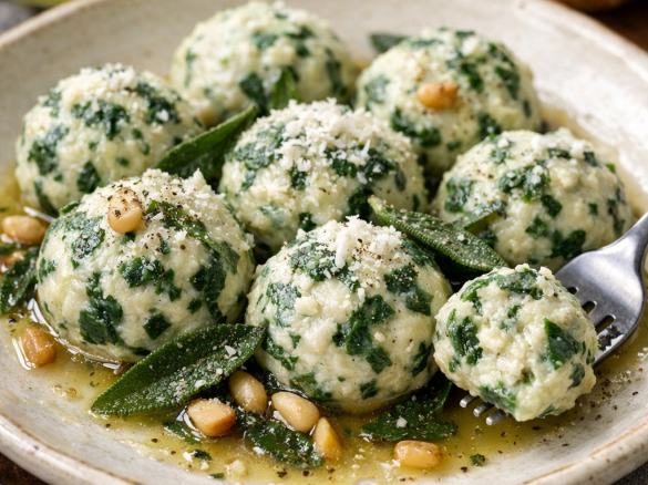Spinach and Ricotta Gnudi
