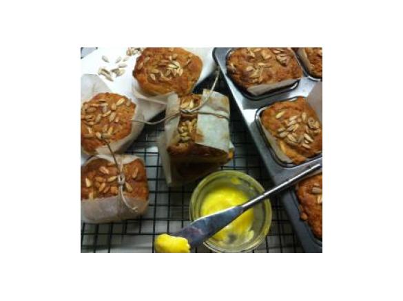 Sage, Onion & Sunflower-seeded Apple Cider Bread, Gluten Free