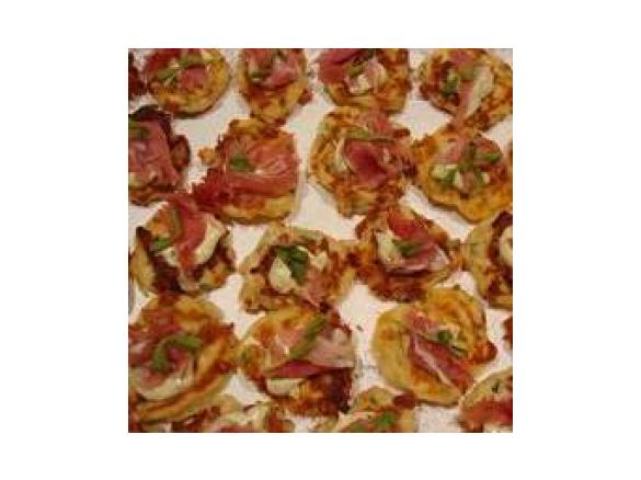 Three Cheese Blinis with Herbed Creme