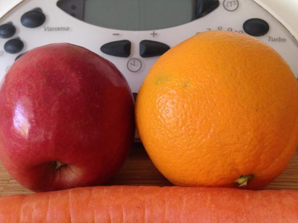 Apple, Orange (and sneaky carrot) Sorbet