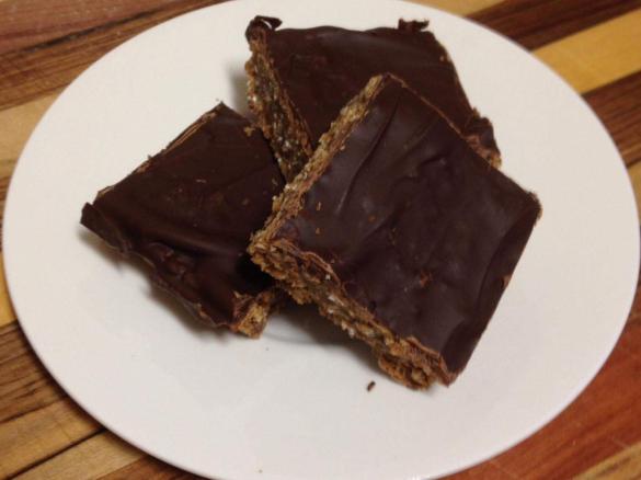 Date, Walnut & Dark Chocolate Slice