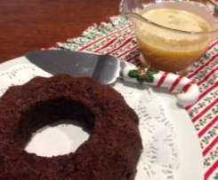 Steamed Cranberry Pudding With Vanilla Sauce