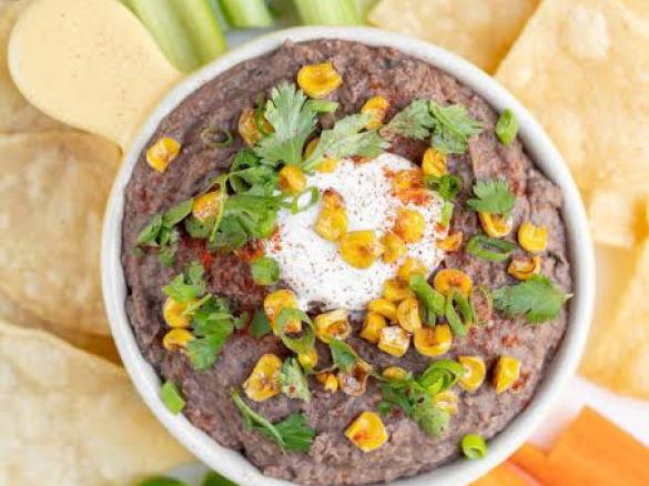 Roasted Veggie and Black Bean Dip