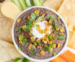 Roasted Veggie and Black Bean Dip