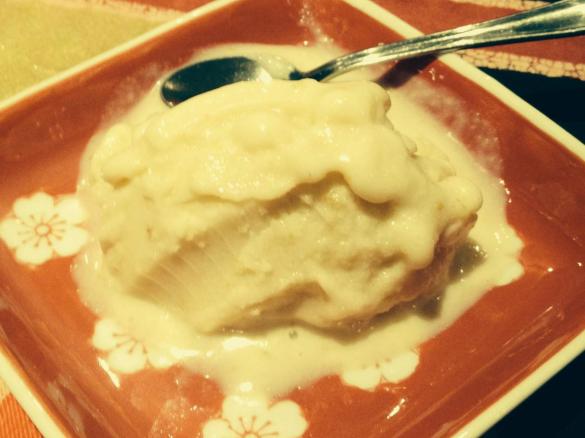 Roasted Pear Vanilla and Buttermilk Sorbet