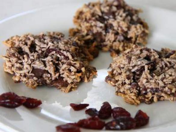 Inside-out Cherry Ripe Biscuits