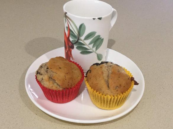  Banana, Yogurt & Chocolate Chip Muffins