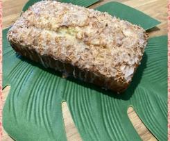Hawaiian pineapple and coconut cake with a pineapple glaze