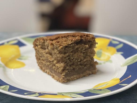 Spiced banana squares