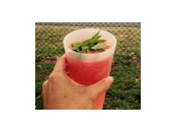 Strawberry & lime vodka cocktail