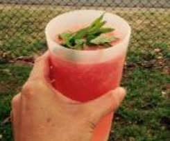 Strawberry & lime vodka cocktail